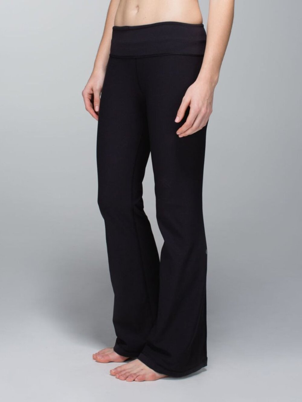 VTG Lululemon Classic Groove Pant Black Yoga Bootcut Leggings Luon Size 6